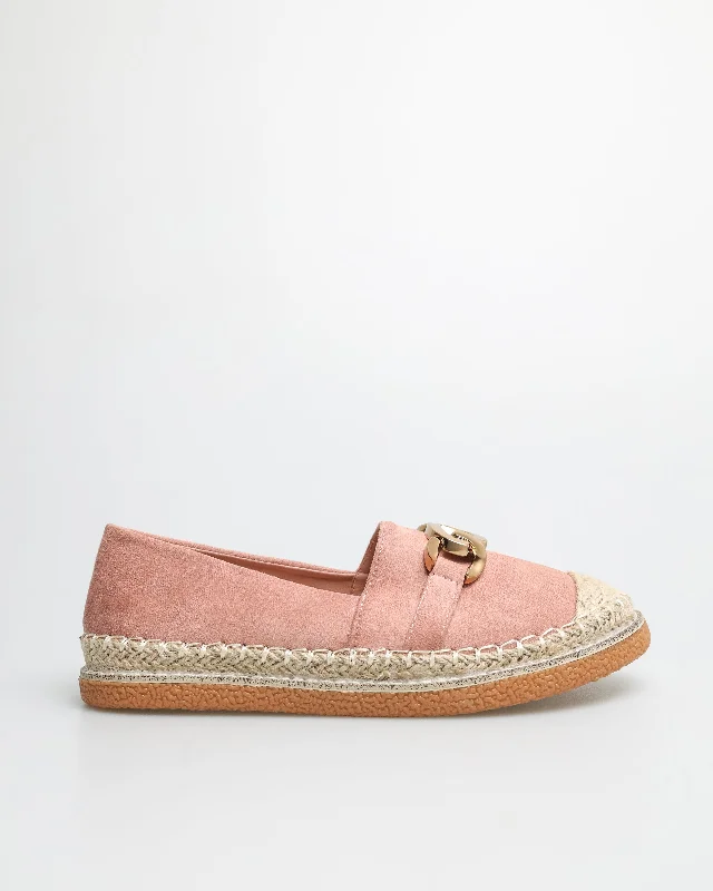 Women's Flat Slide Sandals with a Memory Foam Insole in White for All - Day ComfortTomaz YX147 Ladies Espadrille Buckle Flats (Pink) Women's Flat Slide Sandals with a Memory Foam Insole in White for All - Day ComfortTomaz YX147 Ladies Espadrille Buckle Flats (Pink)
