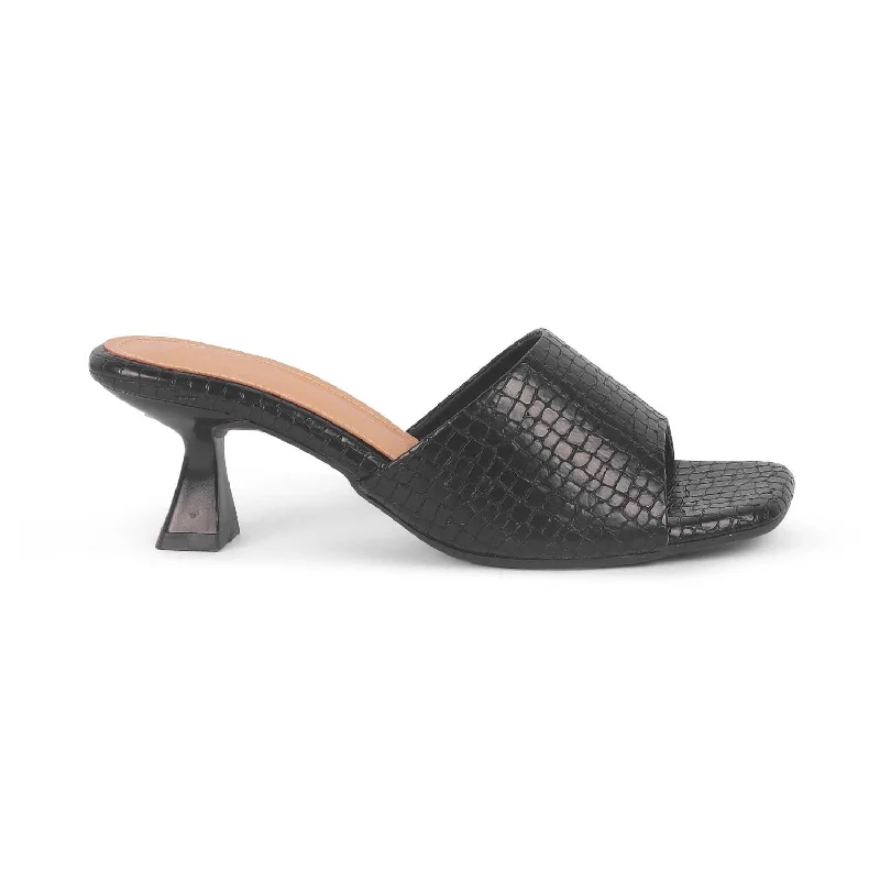 Plus Size Women's Wide - Width Platform Sandals in Black for Added Comfort and HeightTresmode Bray Black Women's Casual Heel Sandals Plus Size Women's Wide - Width Platform Sandals in Black for Added Comfort and HeightTresmode Bray Black Women's Casual Heel Sandals