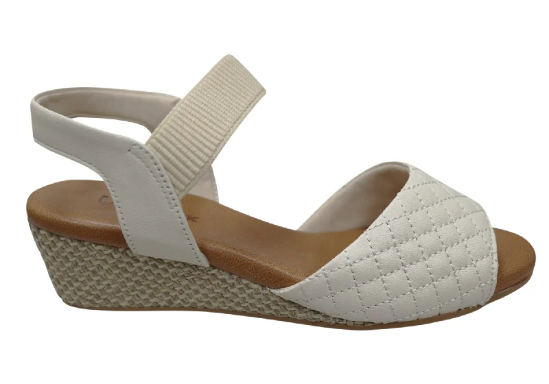 Women's Rhinestone - Embellished Open - Toe Sandals in Silver for a Glamorous Party LookUsaflex Lorelei Womens Comfort Leather Wedge Sandals Made In Brazil Women's Rhinestone - Embellished Open - Toe Sandals in Silver for a Glamorous Party LookUsaflex Lorelei Womens Comfort Leather Wedge Sandals Made In Brazil