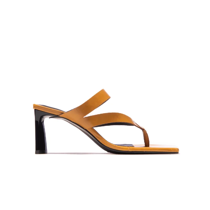 Women's Sandals with a Glitter - Coated Strap in Gold for a Sparkly Summer OutfitVesper Camel Leather Women's Sandals with a Glitter - Coated Strap in Gold for a Sparkly Summer OutfitVesper Camel Leather