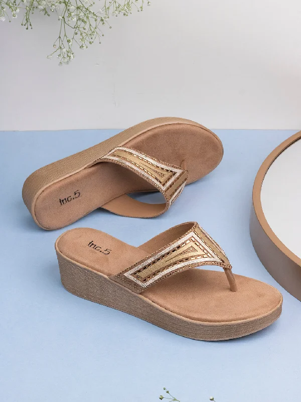 Lightweight Women's Mesh - Paneled Sandals in Yellow for BreathabilityWomens Golden Embellished Open Toe Casual Wedge Heel Sandals Lightweight Women's Mesh - Paneled Sandals in Yellow for BreathabilityWomens Golden Embellished Open Toe Casual Wedge Heel Sandals