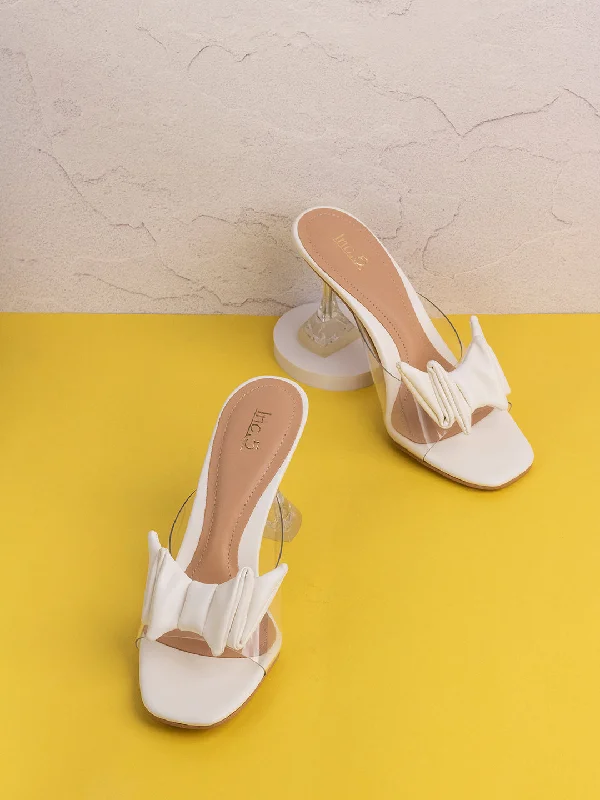 Women's Ankle - Strap Sandals with a Block Heel in Red for a Sophisticated StyleWomens White Transparent Square Toe Party Wear Block Heel Sandals Women's Ankle - Strap Sandals with a Block Heel in Red for a Sophisticated StyleWomens White Transparent Square Toe Party Wear Block Heel Sandals