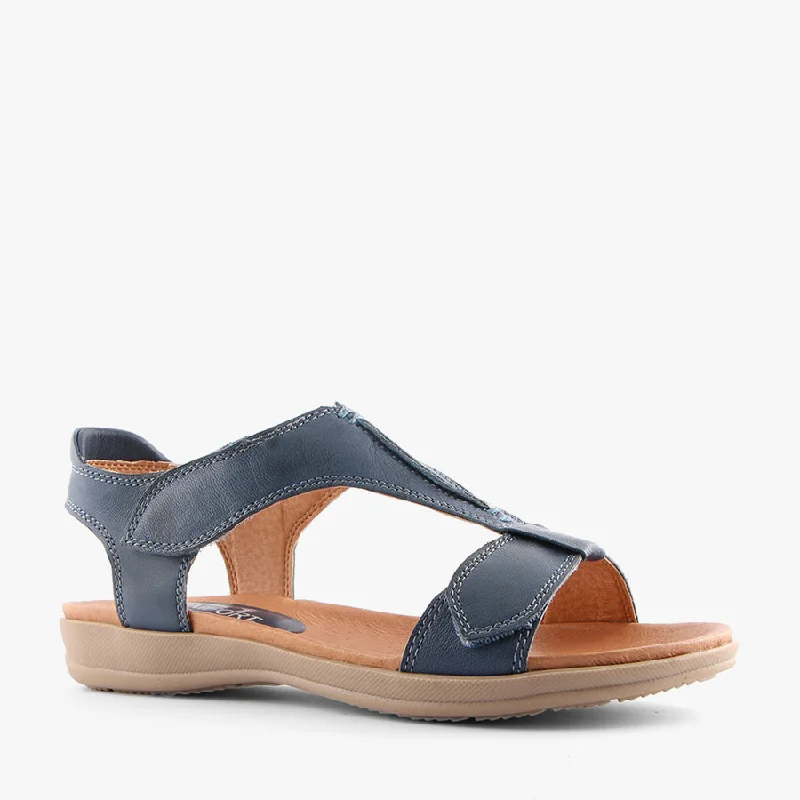 Child - Friendly Women's Sandals with a Secure Buckle in Purple for Moms on the GoZARNIA BLUE