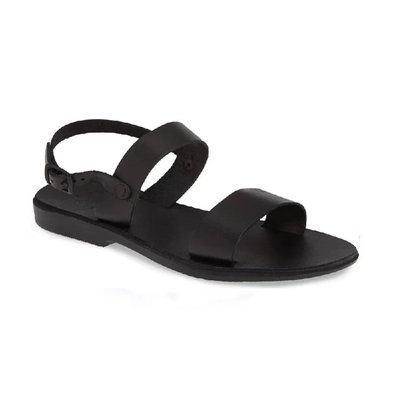 Anti - Slip Women's Sandals with a Grooved Sole in Green for Outdoor AdventuresZiv - Leather Double Strap Sandal | Black Anti - Slip Women's Sandals with a Grooved Sole in Green for Outdoor AdventuresZiv - Leather Double Strap Sandal | Black