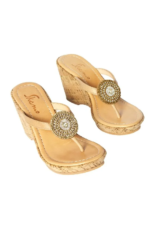 Women's Sandals with a Wedge Heel and a Tassel Detail in Orange for a Trendy Look Women's Sandals with a Wedge Heel and a Tassel Detail in Orange for a Trendy Look Shock - Absorbing Women's Sandals with a Soft Insole in Black for Active LifestylesFiji Wedge