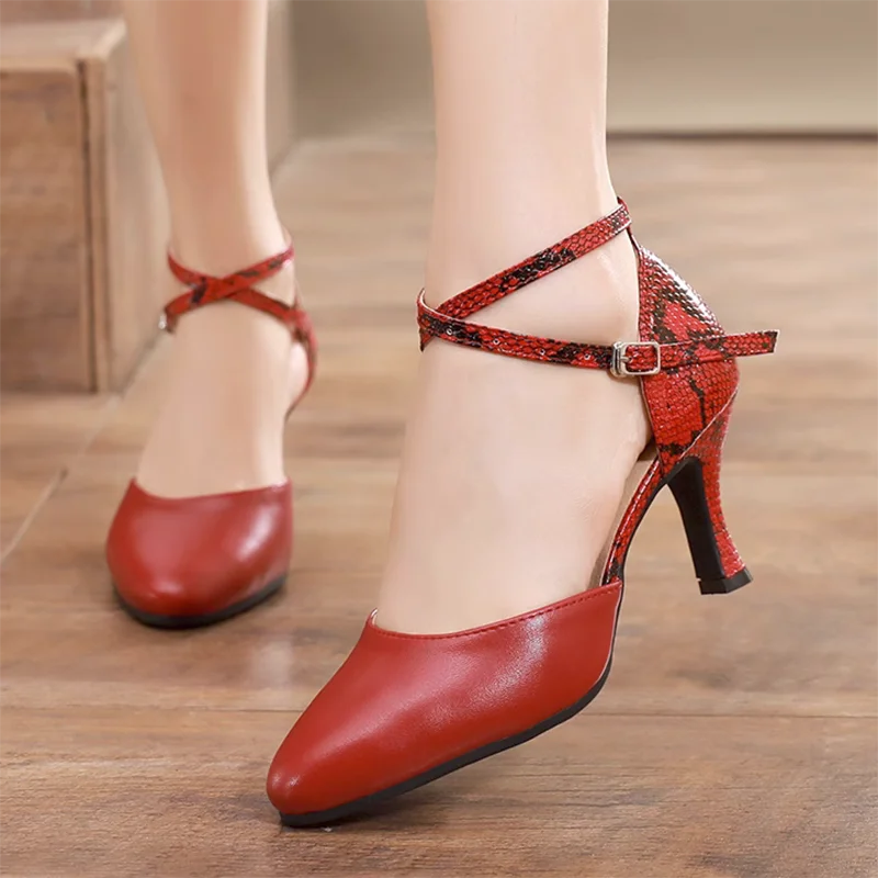 Women's Lace - Up Latin Dance Shoes in Coral with Shock - Absorbing InsolesFHX Women's Burgundy Leatherette Customized Heels Ballroom Dance Shoes Modren Shoes Women's Lace - Up Latin Dance Shoes in Coral with Shock - Absorbing InsolesFHX Women's Burgundy Leatherette Customized Heels Ballroom Dance Shoes Modren Shoes