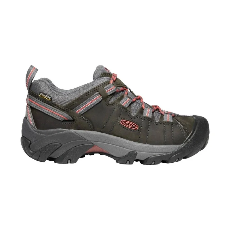 Women's Sneakers with Hidden Wedges for a Subtle Height Boost and Added StyleKEEN Women's Targhee II Waterproof - Magnet/Coral Women's Sneakers with Hidden Wedges for a Subtle Height Boost and Added StyleKEEN Women's Targhee II Waterproof - Magnet/Coral