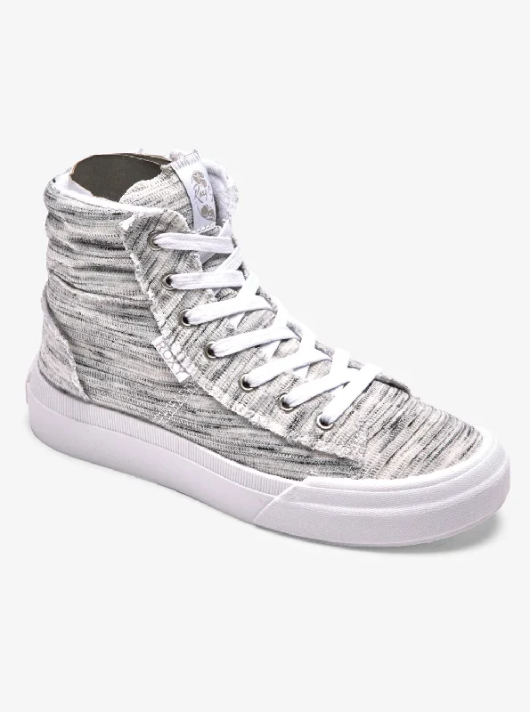 Foldable Women's Travel Sneakers for Compact Storage in LuggageRoxy Rae Mid-Top Shoes - Heather Grey Foldable Women's Travel Sneakers for Compact Storage in LuggageRoxy Rae Mid-Top Shoes - Heather Grey