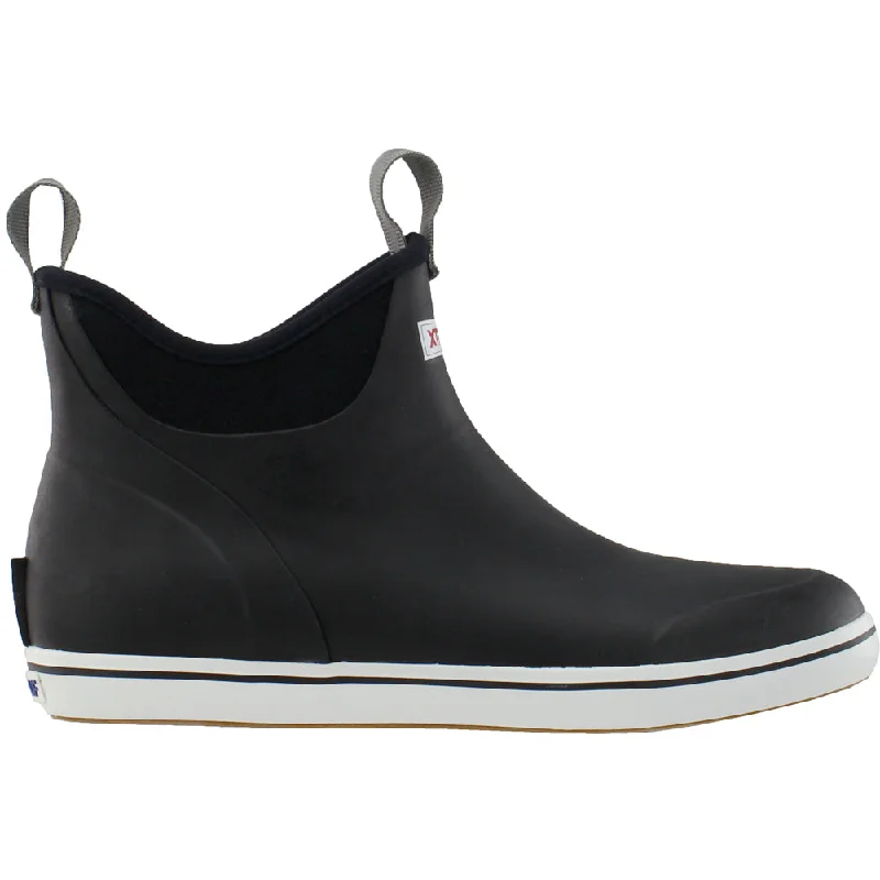 women's ankle boots with perforations6 Inch  Ankle Deck Pull on Boots