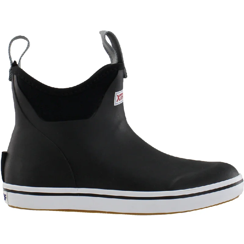 women's ankle boots for rainy weather6 Inch Ankle Deck Pull On Boots