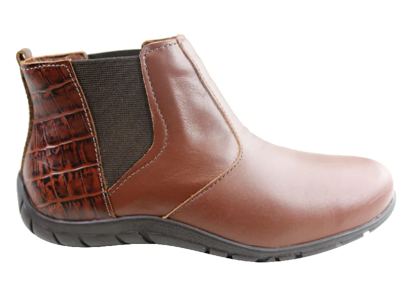 women's ankle boots with tasselAndacco Civic Womens Leather Comfortable Ankle Boots Made In Brazil