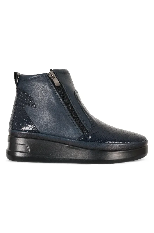women's ankle boots with glitterMade in Turkey Leather Ankle Boot | NAVY | ROSE ZZ