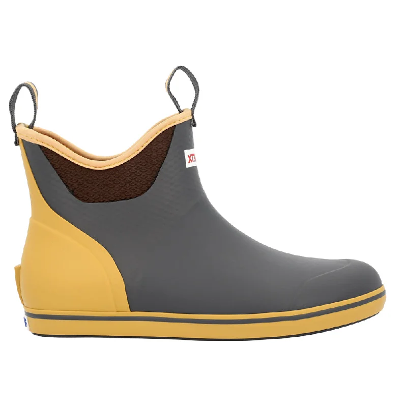 women's combat ankle bootsAnkle Deck Boot 6 Inch Round Toe Pull On Boots
