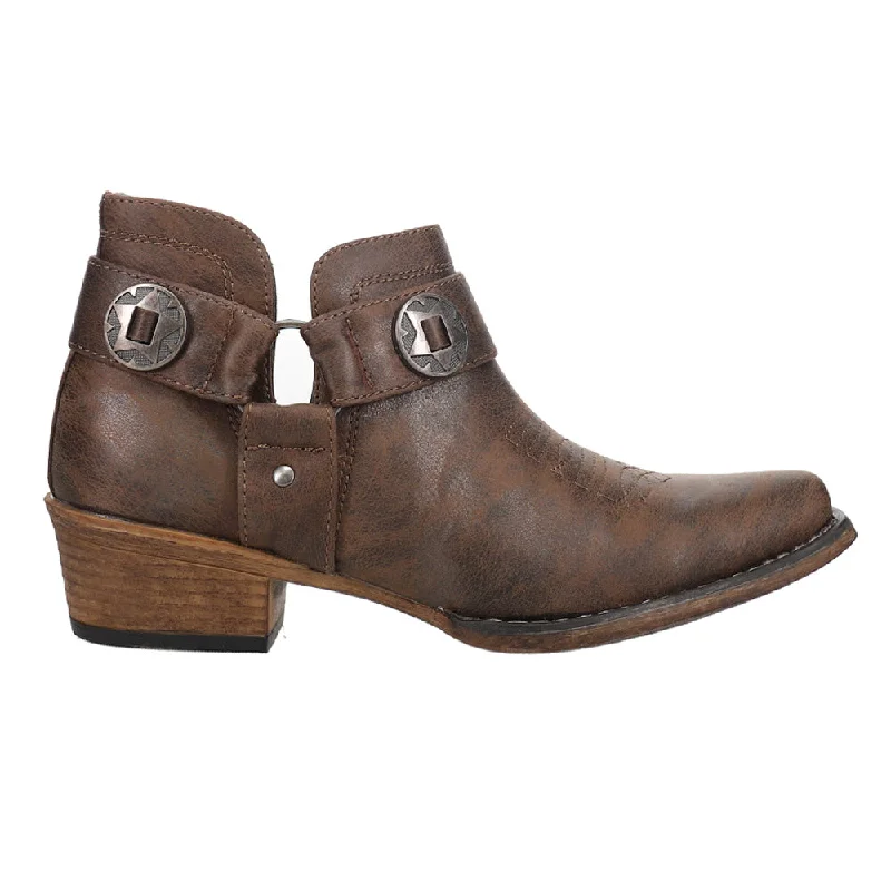 women's ankle boots for fashion-forwardAva Harness Snip Toe Cowboy Booties