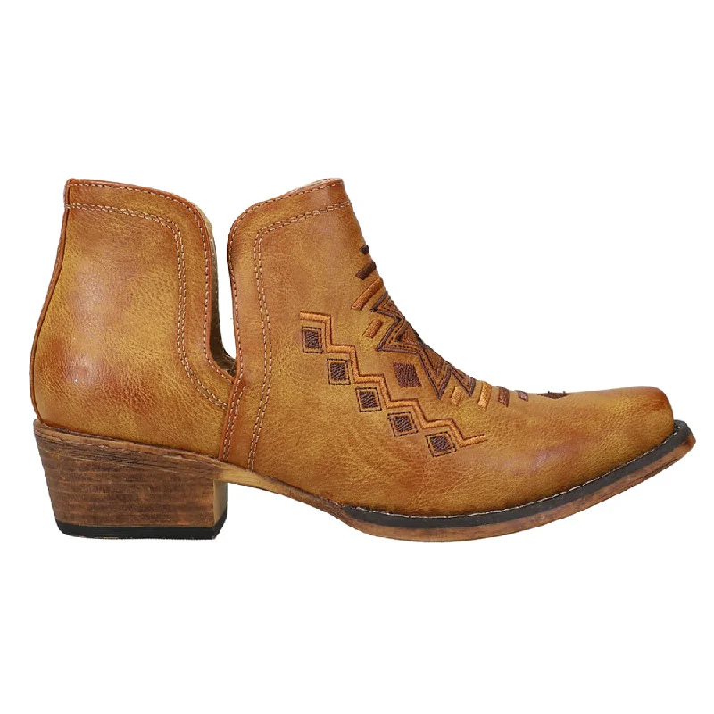 women's ankle boots with snakeskin printAva Southwest Embroidered Snip Toe Cowboy Booties