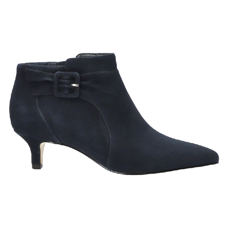 women's ankle boots with perforationsBindi Pointed Toe Zippered Booties