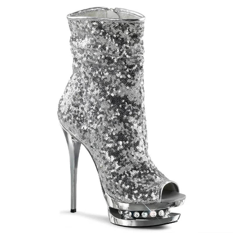 women's ankle boots with metallic finishBlondie-R-1008