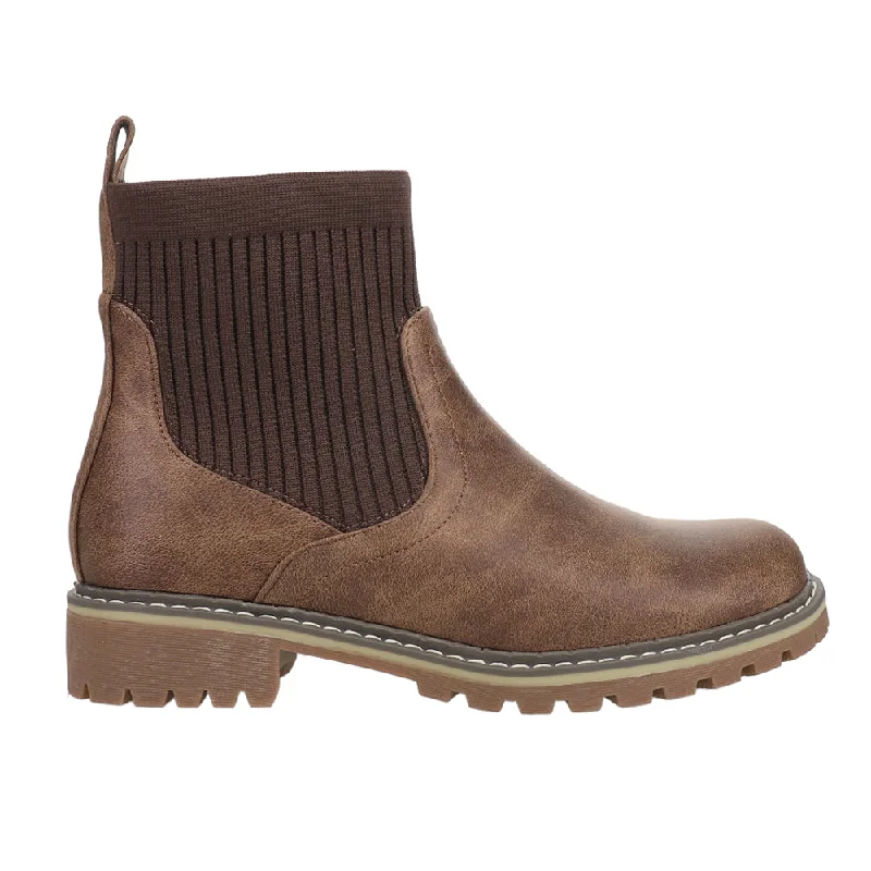 women's combat ankle bootsCabin Fever Round Toe Pull On Boots