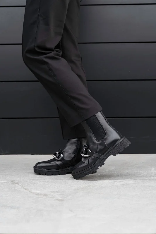 women's ankle boots for fallDALIA-02 Black