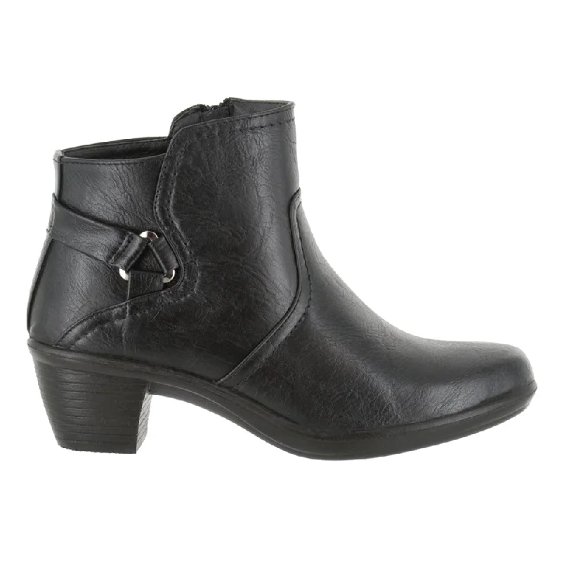 women's ankle boots for rainy weatherDawnta Zippered Round Toe Booties