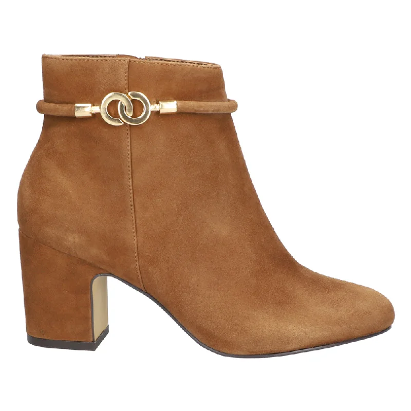 women's ankle boots with floral designDiaz Round Toe Zippered Booties