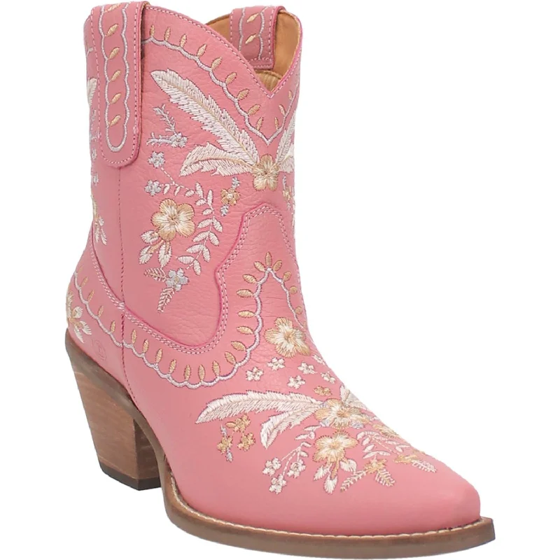 women's ankle boots with unique patternsOnline Exclusive | Dingo | Primrose Pink Leather Floral Stitch Bootie in Pink **PREORDER women's ankle boots with unique patternsOnline Exclusive | Dingo | Primrose Pink Leather Floral Stitch Bootie in Pink **PREORDER