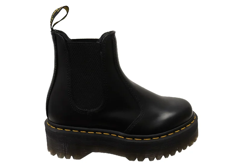 women's lace-up ankle bootsDr Martens 2976 Quad Unisex Leather Platform Chelsea Boots women's lace-up ankle bootsDr Martens 2976 Quad Unisex Leather Platform Chelsea Boots