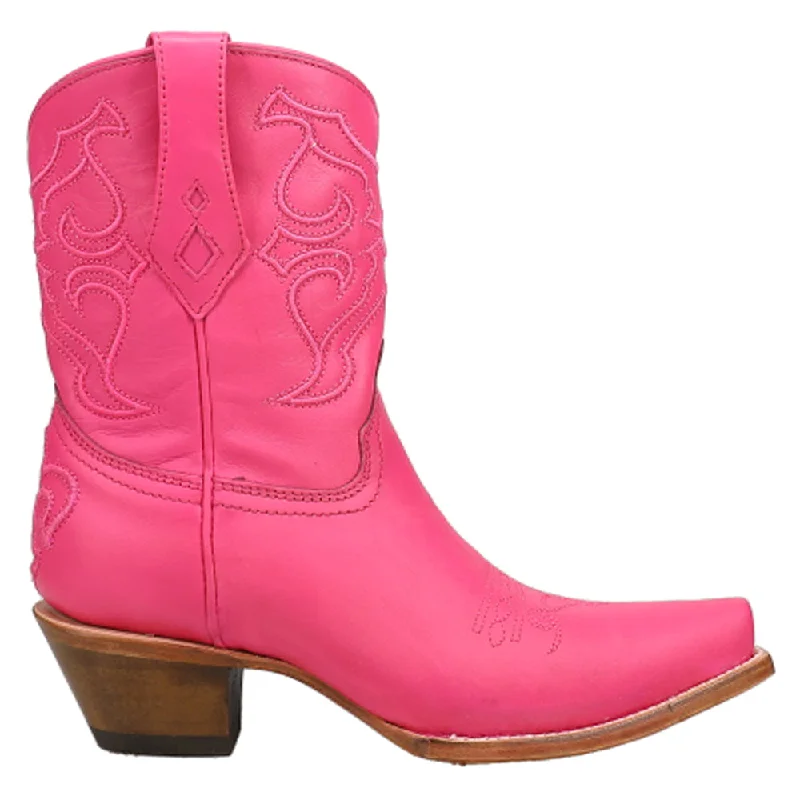 women's ankle boots with metallic finishEmbroidered Snip Toe Cowboy Booties
