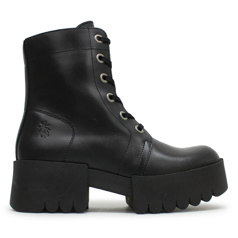 women's flat ankle bootsELVU140FLY Rug Leather Women's Ankle Boots