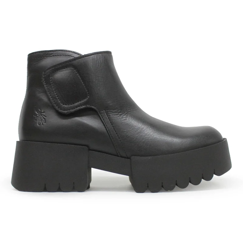 women's ankle boots for casual wearENDO006FLY Rug Leather Women's Ankle Boots