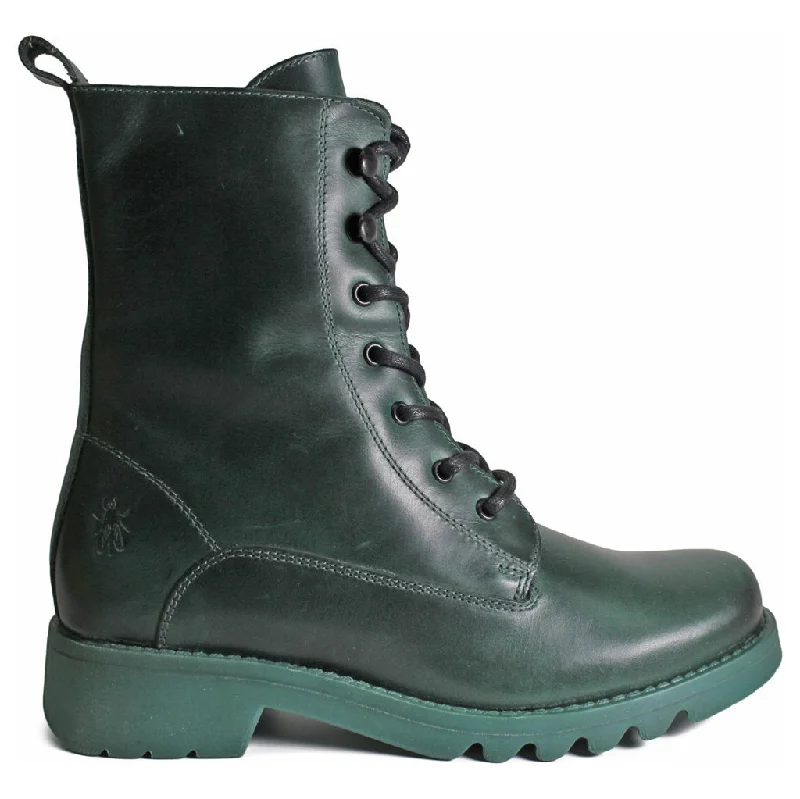 women's ankle boots with floral designREID893FLY Rug Leather Women's Ankle Boots