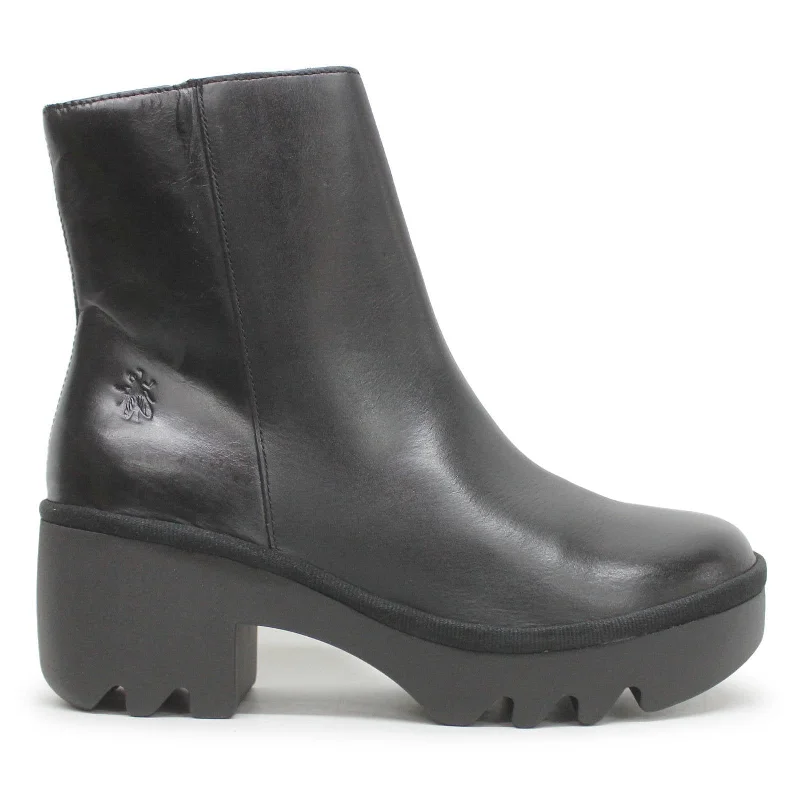 women's platform ankle bootsTOOR513FLY Rug Leather Women's Ankle Boots