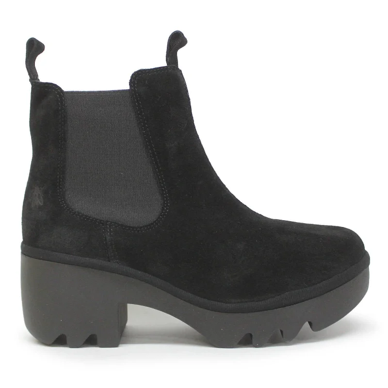 women's ankle boots with kitten heelsTRIG514FLY Oil Suede Women's Ankle Boots
