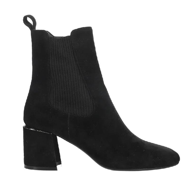 women's ankle boots with block heelsIlias Heeled Zippered Square Toe Booties