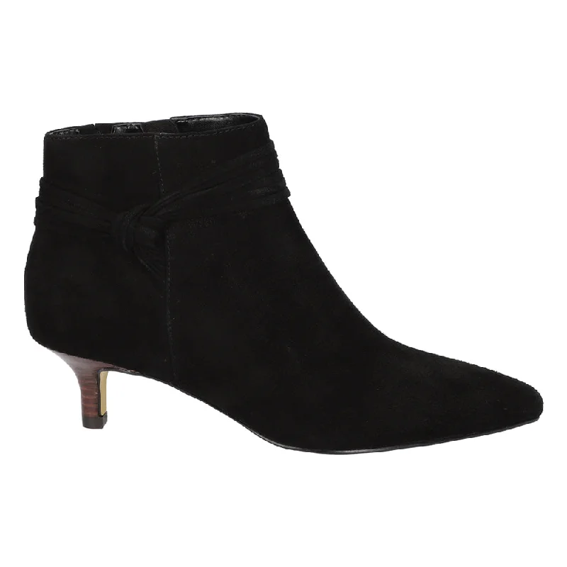 women's ankle boots with elastic sidesJani Pointed Toe Zippered Booties