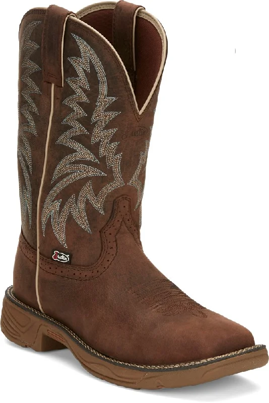 women's waterproof moto bootsJustin Rush Men's Brown Water Buffalo Broad Square Toe Western Work Boots women's waterproof moto bootsJustin Rush Men's Brown Water Buffalo Broad Square Toe Western Work Boots