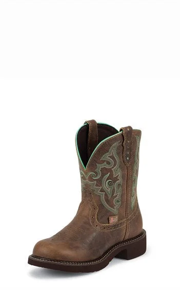 women's moto boots for street styleJustin Women's Gemma Brown Boot