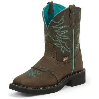women's western boots with comfort insolesJustin Women's Mandra Chocolate Puma