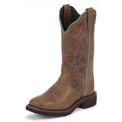 women's cowboy boots with slouchy lookJustin Women's Raya Tan Boot
