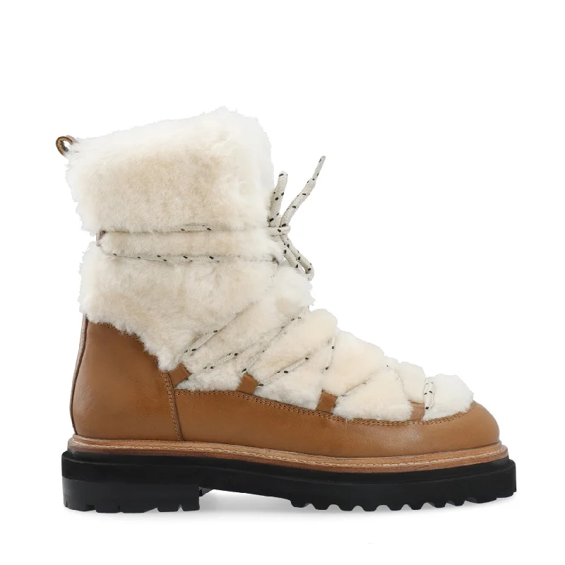 women's ankle boots with sock designSandra Snowboot Off White