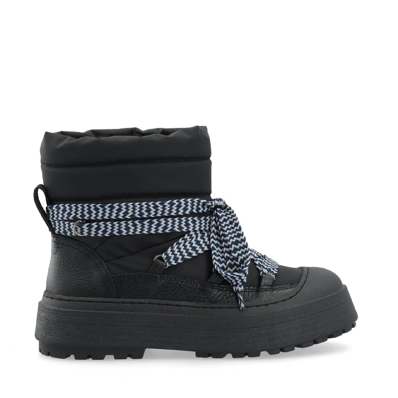 women's ankle boots for wide calvesSnowboots Black