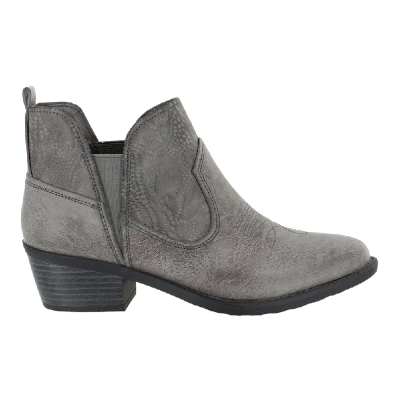 women's ankle boots with velvetLegend Round Toe Western Booties