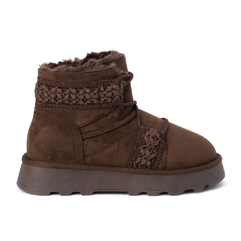 women's ankle boots with fringeMatterhorn Embroidery Pull On Booties