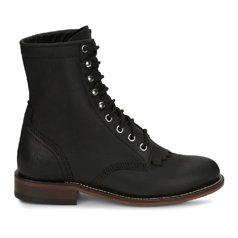 women's ankle boots with perforationsMcKean 7 Inch Round Toe Lace Up Boots