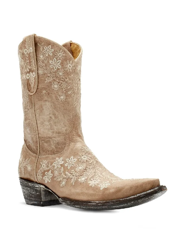 women's combat-style moto bootsOld Gringo Yippee Ki Yay Eveleight Bone Women's Boot