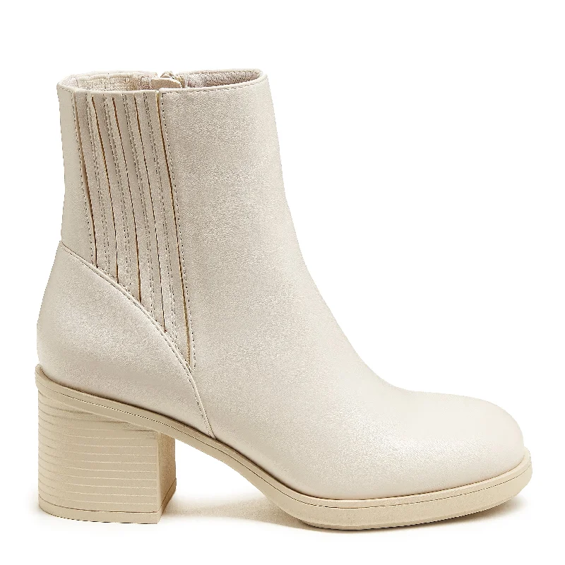 women's ankle boots with zippersSonora Bone Platform Chelsea Boot