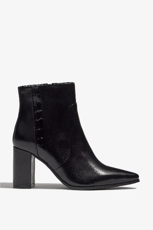 women's heeled ankle bootsTALYA-03 Cocco Black