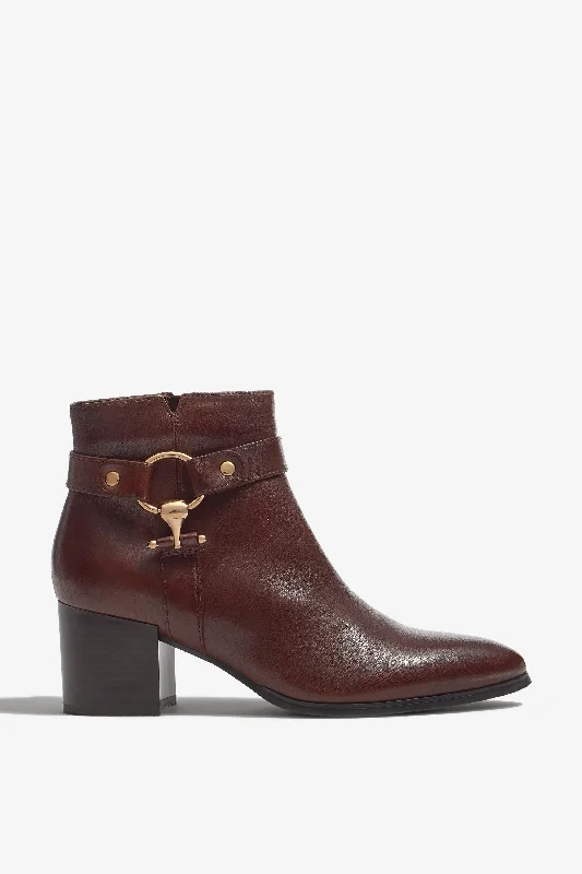 women's ankle boots with adjustable strapsTAYLOR-35 Castagno