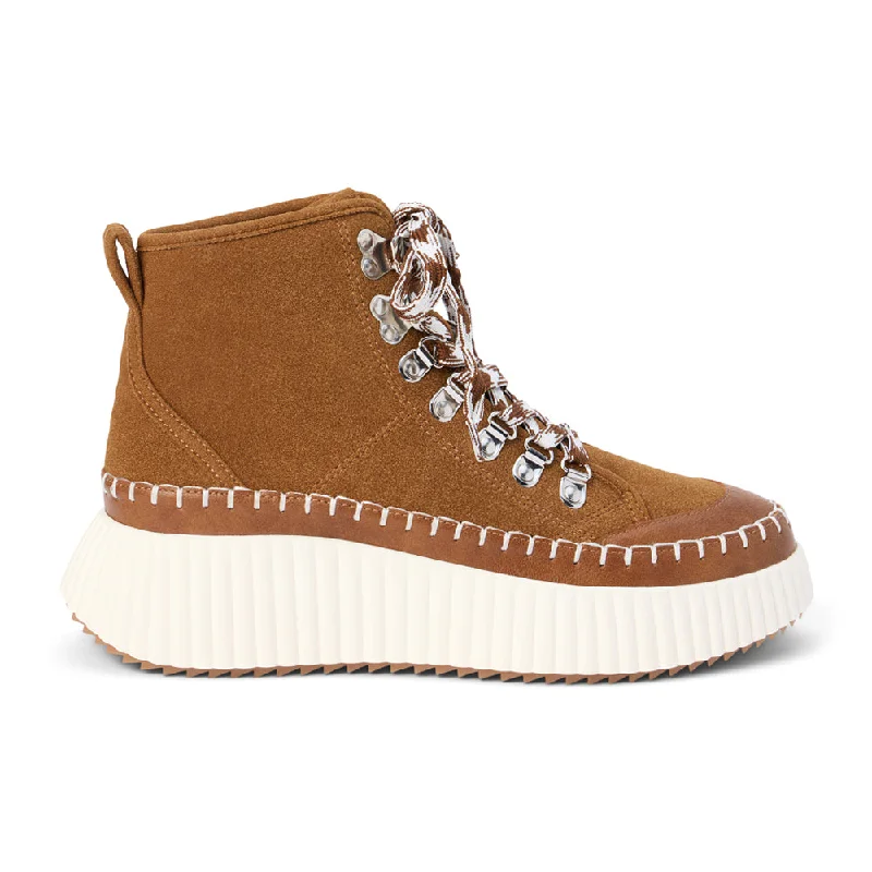 women's ankle boots with velvetTrek Platform Lace Up Boots