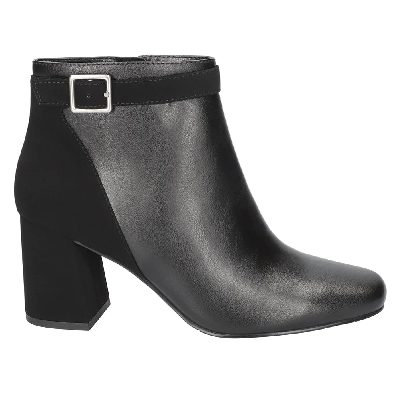 women's ankle boots with strapsWinnipeg Zippered Square Toe Booties
